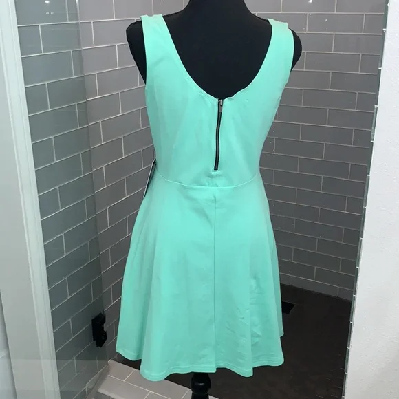 Express Large Teal Dress - Picture 4 of 6